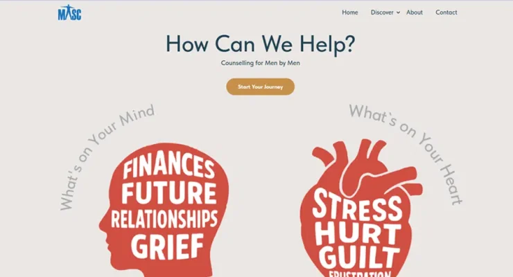 Screenshot of the MASC website